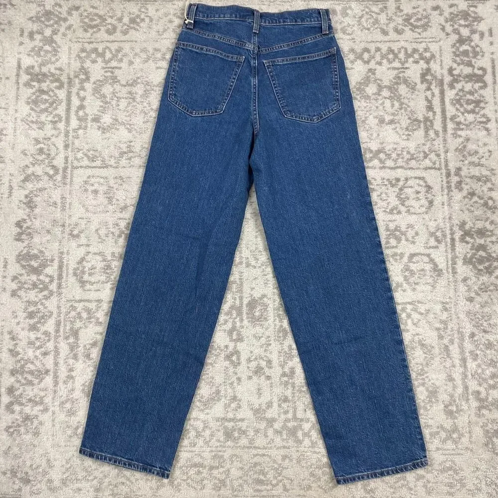 NEW Universal Thread Jeans Highest Rise Straight Blue Denim Jeans Women's Size 2